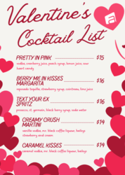 Valentine's Day Cocktails at W XYZ Bar