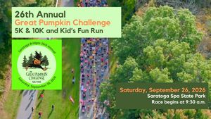 The 26th Annual Great Pumpkin Challenge 5K, 10K & Kids Fun Run