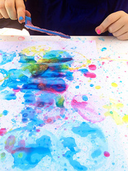 Kingsburg Library Kids Art Club - Bubble Painting