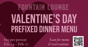 Valentine's Day Dinner at The Roosevelt
