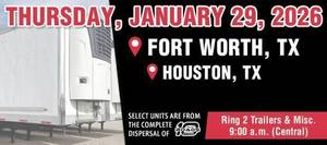 Online Trailers And Misc. Auctions Fort Worth / Houston, TX 2026