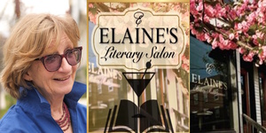 Thriller Author Jeff Higgins Interviews Author/Podcaster Elizabeth Bruce at the celebrated Elaine’s