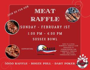 Meat raffle fundraiser for Sussex Area Service Club