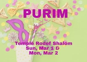 Celebrate Purim with Temple Rodef Shalom