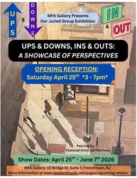 Opening Reception of  "Ups & Downs, Ins & Outs": MFA Gallery's Juried Spring Showcase