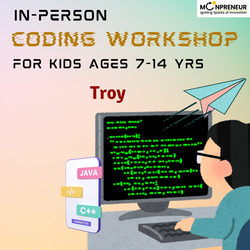 In-Person Free coding Workshop for Kids at Troy, OH (7-14)