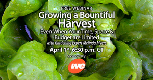 FREE WEBINAR: Growing a Bountiful Harvest Even When Time, Space & Budget are Limited