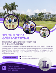 Lymphoma Research Foundation’s Third Annual South Florida Golf Invitational