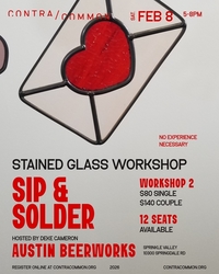 Sip + Solder Stained Glass Workshop 2