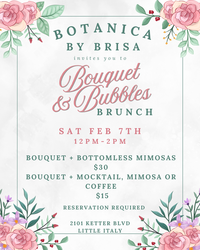 Bouquet and Bubbles Bottomless Brunch
