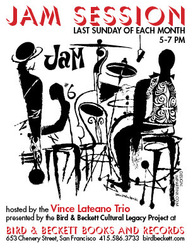 Jam session, hosted by the Vince Lateano Trio