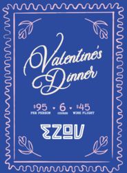 Valentine’s Day Dinner at Ezov