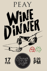 Peay Wine Dinner at Emmer & Rye