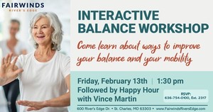 Interactive Balance Workshop & Happy Hour w/ Live Entertainment!