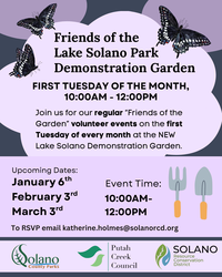 Friends of the Lake Solano Park Demo Garden Workday