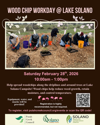 Wood Chip Workday @ Lake Solano Campsite