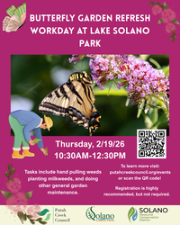 Butterfly Garden Refresh Workday at Lake Solano Park