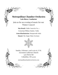 Metropolitan Chamber Orchestra Winter Concert