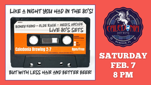 '80s Music Tribute on Feb. 7 at Caledonia Brewing — FREE to attend