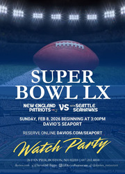 SUPER BOWL SUNDAT at Davio's Seaport