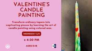 Valentine Candle Painting