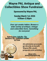 Wayne PAL Antique and Collectibles show Fundraiser