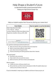 Niskayuna High School Career Fair