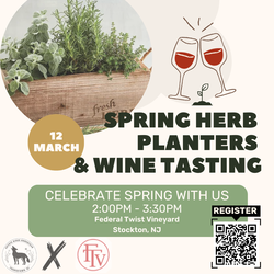 Spring Herb Planter & Wine Tasting