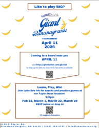 Giant Bananagrams Practice Games