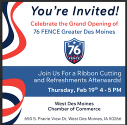 76 FENCE Greater Des Moines Hosts Ribbon Cutting