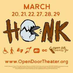 OPEN DOOR THEATER TAKES FLIGHT WITH HONK! MARCH 20-29