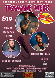 Home Grown Comedy Show at The Stage. Friday Feburary 20th 2026. Cameron Park, CA. $19 Tickets!