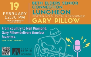 Beth Elders Senior Connection Lunch and Musical Performer