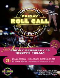 Friday Roll Call Adult Skate Night