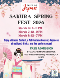 Taste of Japan’s Sakura Spring Fest 2026 blossoms at Anaheim GardenWalk