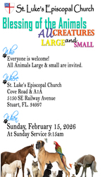 Blessing of the Animals at St. Luke's