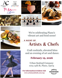 Artists & Chefs Cocktail Reception and Wine Dinner at Urban Seafood Company