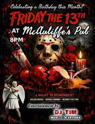 February Birthday Babies Friday The 13th Party