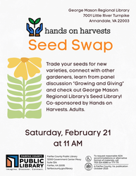Hands On Harvests Seed Swap