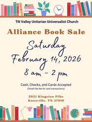 Annual Alliance Book Sale at TN Valley UU Church