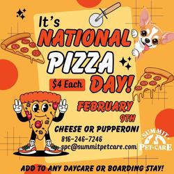 National PIzza Day at Summit Pet Care!