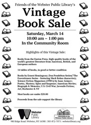 The Friends of the Webster Public Library - Vintage Book Sale