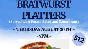 Bratwurst Platters at Meriden Turner Halle