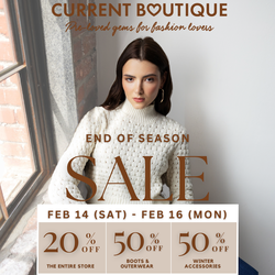 End of Season Sale at Current Boutique