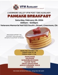 Pancake Breakfast VFW POST 7265 Auxiliary