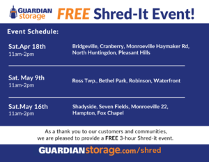 Guardian Storage 2026 Spring Shred-It