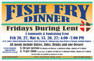 Lenten Fish Fry Dinners