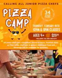February Vacation Fun at 34 Park's Pizza Camp!