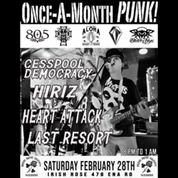 Once A Month Punk at The Irish Rose 2-28-26