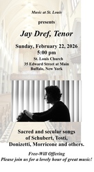 Tenor Jay Dref in Concert